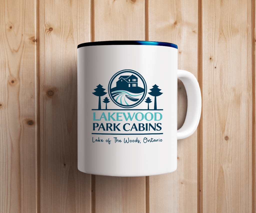 Classic Lakewood Park Cabins White Mug